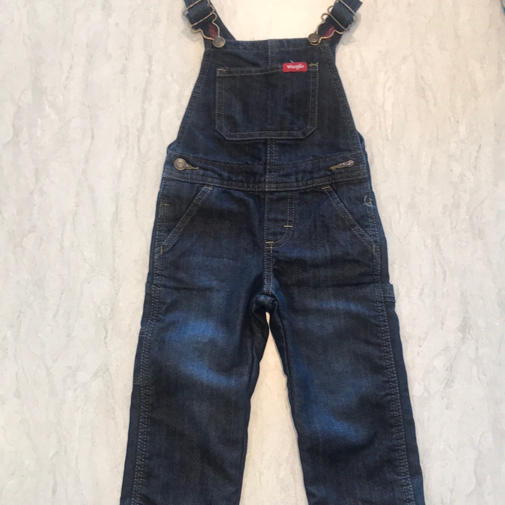 Wrangler toddler boys denim overalls